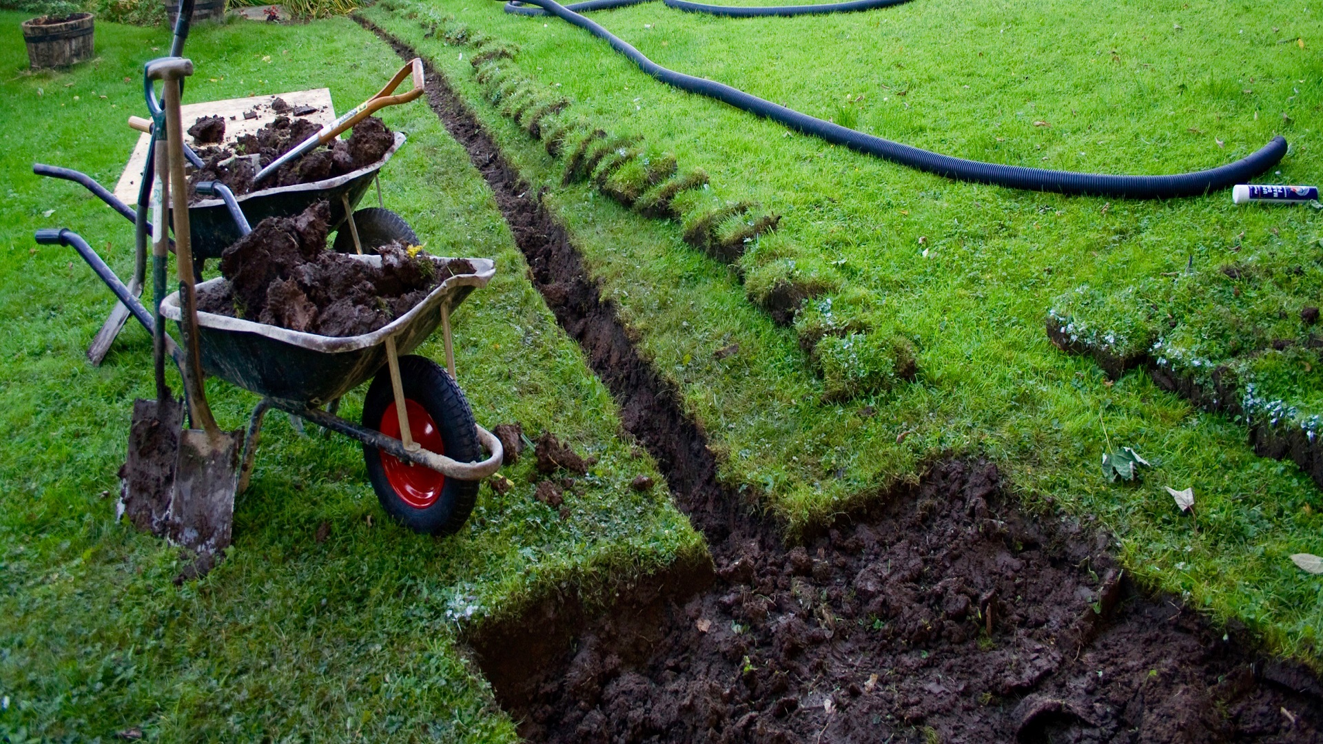 Garden drainage systems