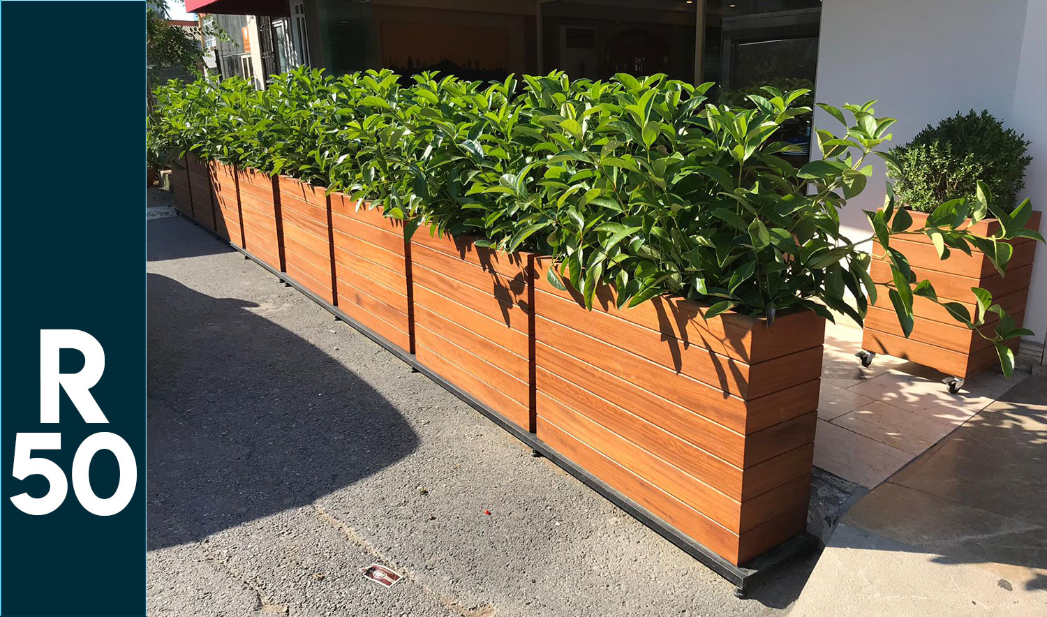 Garden landscape flowerpot